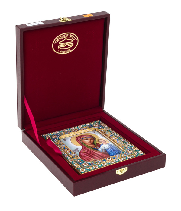 Icon of the Kazan Mother of God (finift)